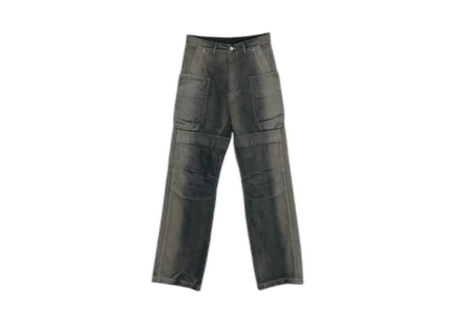 Rick Owens Pantaloni In Denim Stefan Cargo Jeans Dark DUSted Grade